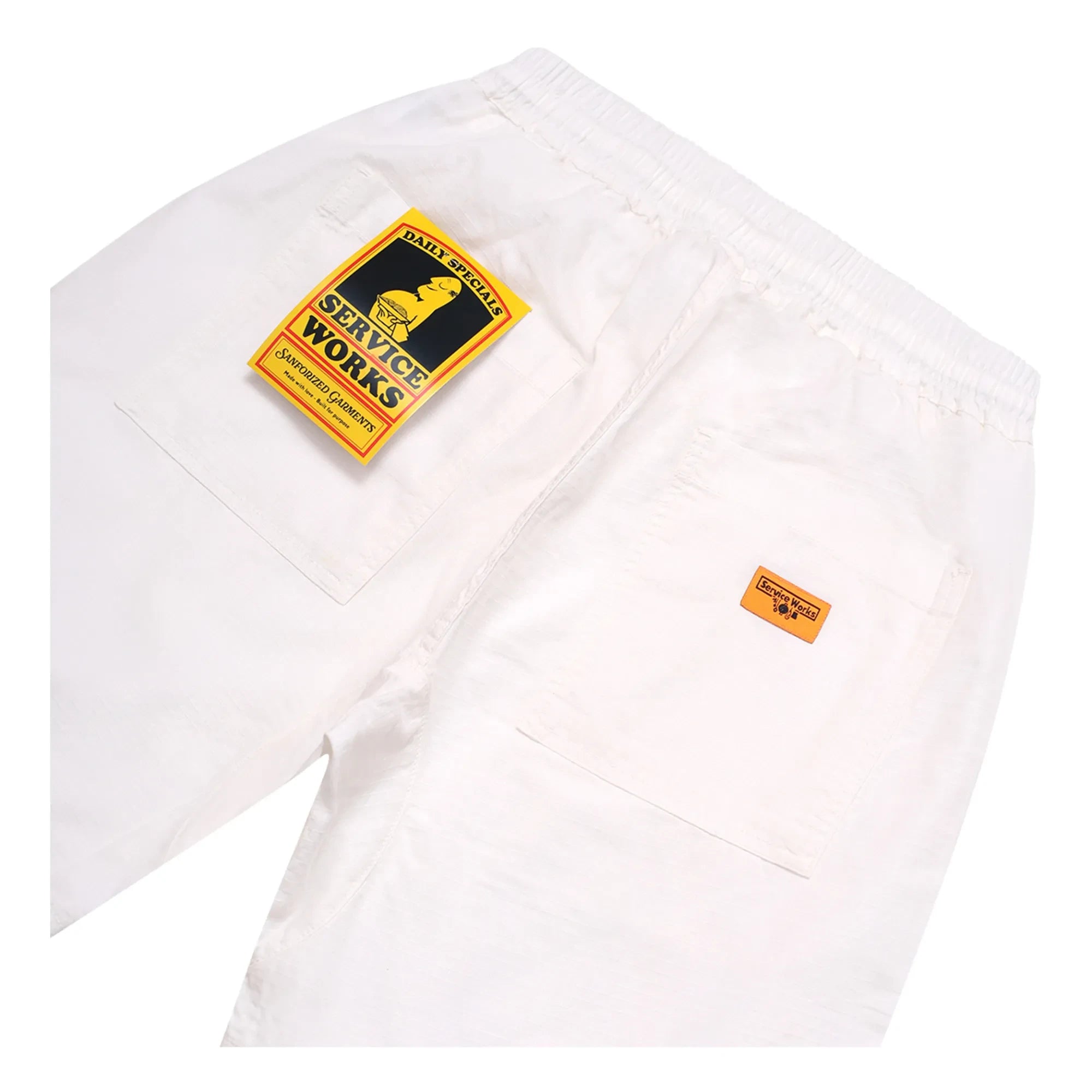 Service Works - Canvas Chef Organic Cotton Shorts | Ecru