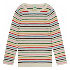 FUB – Pullover aus Bio-Baumwolle, Feinstrick, gerippt | Rot