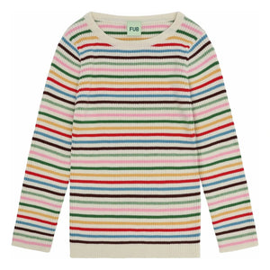 FUB – Pullover aus Bio-Baumwolle, Feinstrick, gerippt | Rot