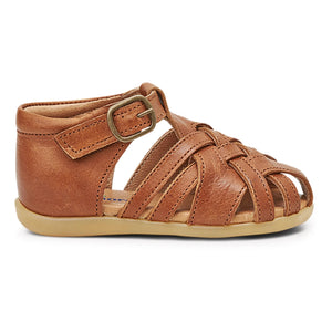 Petit Nord - Starter Diamond Scratch Sandals | Cognac