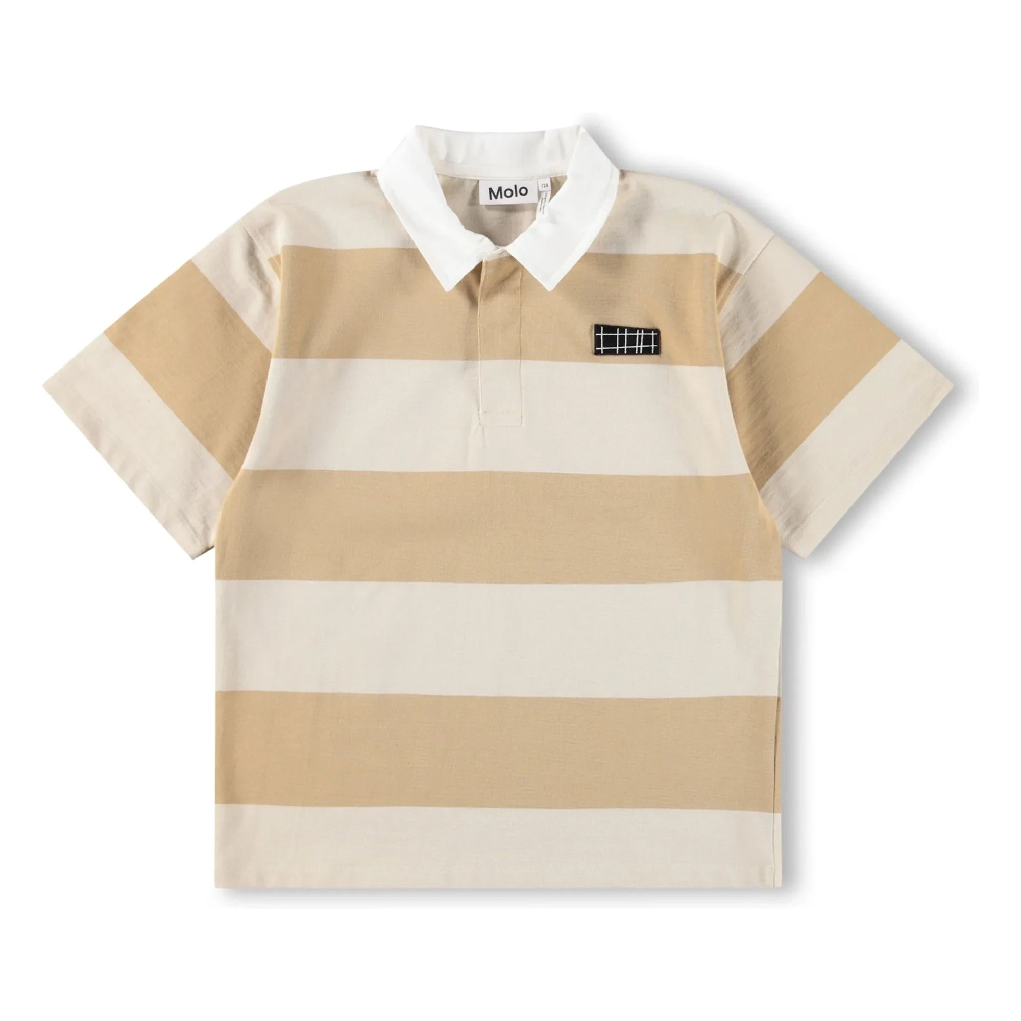 Molo - Gestreiftes Polo-T-Shirt aus Bio-Baumwolle Reef | Beige
