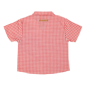 Piupiuchick - Organic Cotton Checkered Shirt | Red