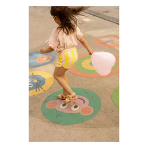Louis Louise - Gestreifte Iris Shorts | Gelb