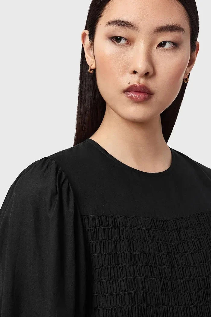 AllSaints Geniş kesim pamuklu elbise CHIA
