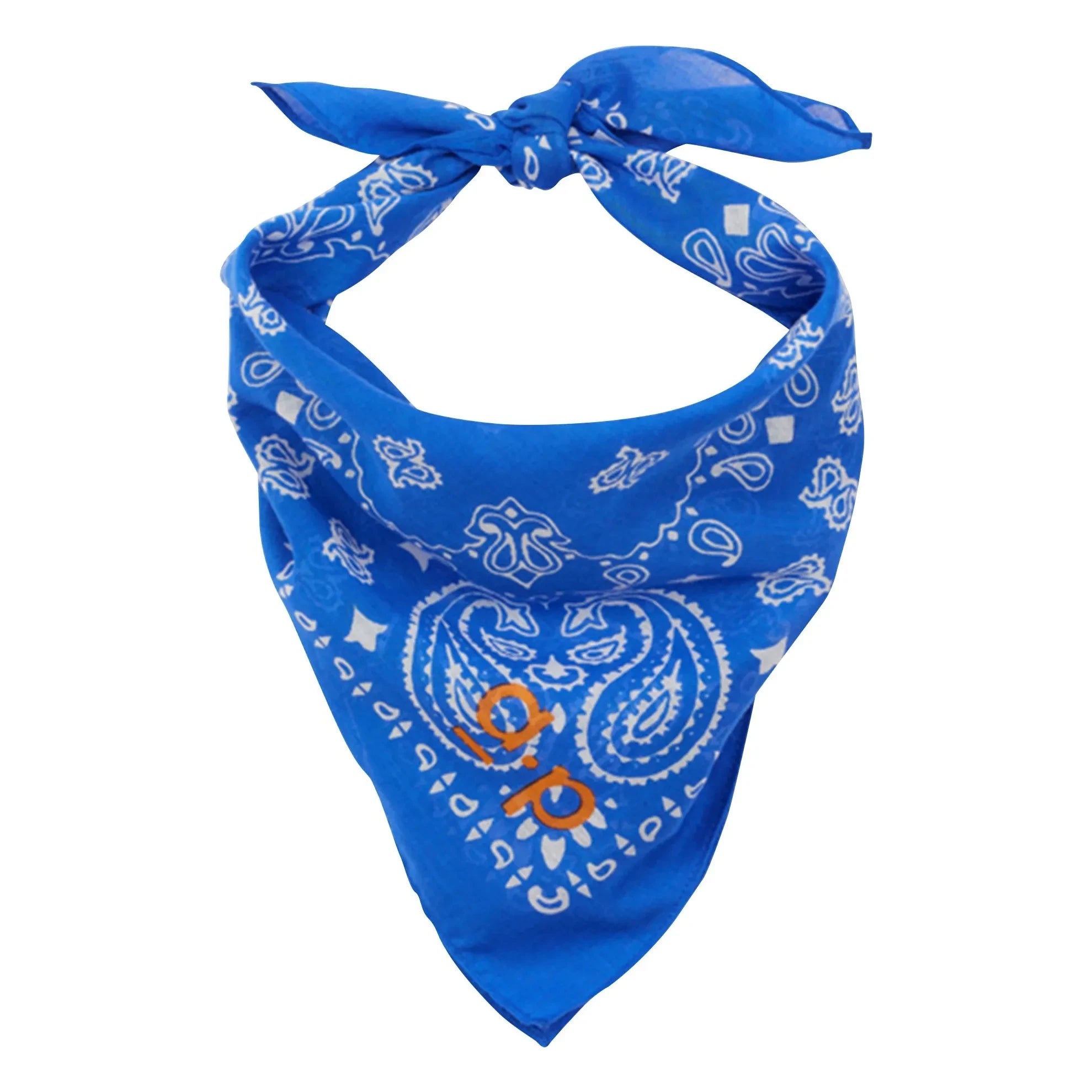 a.p - Baumwoll-Tüll-Bandana | Blau