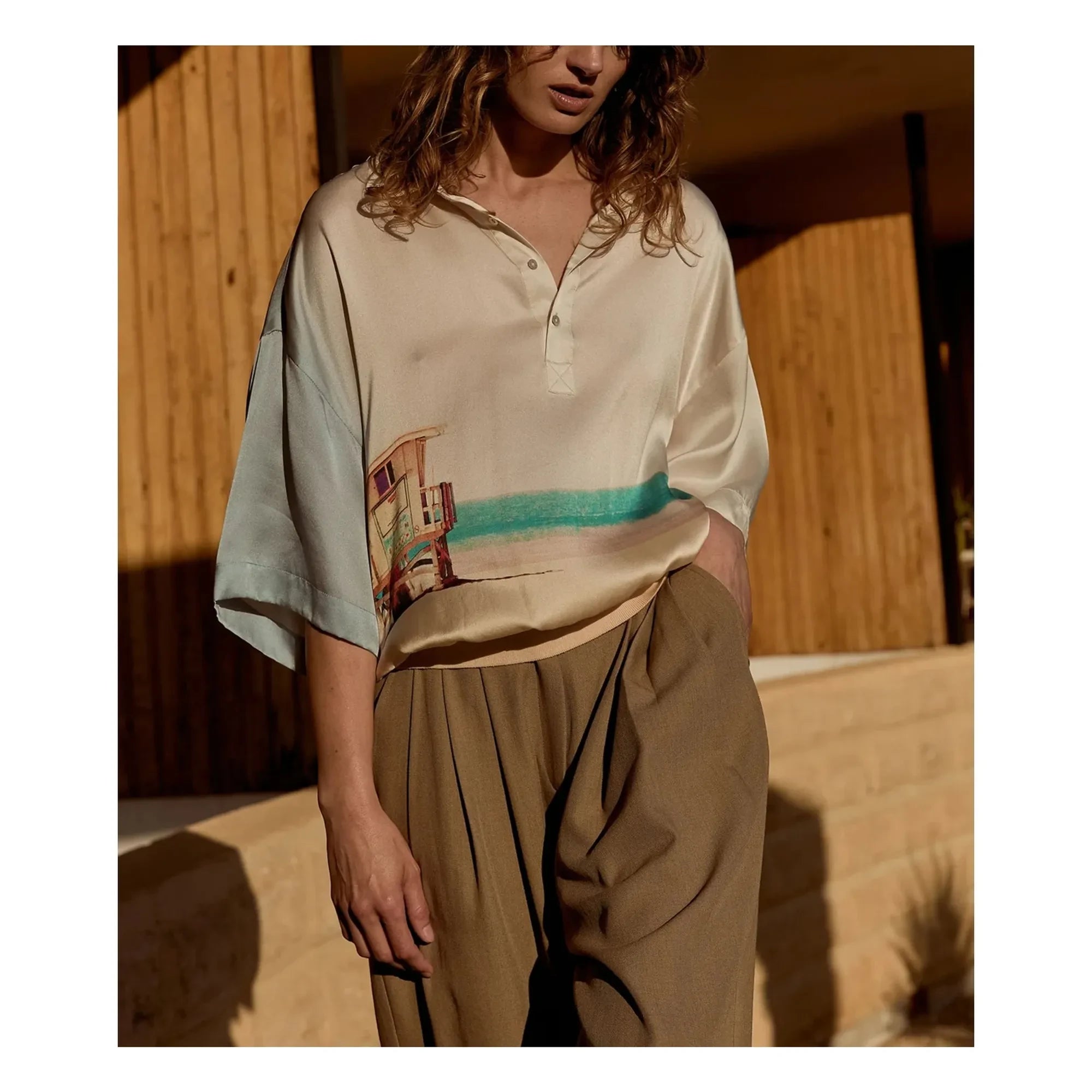 Mes Demoiselles - Malden Silk Blouse | Blue