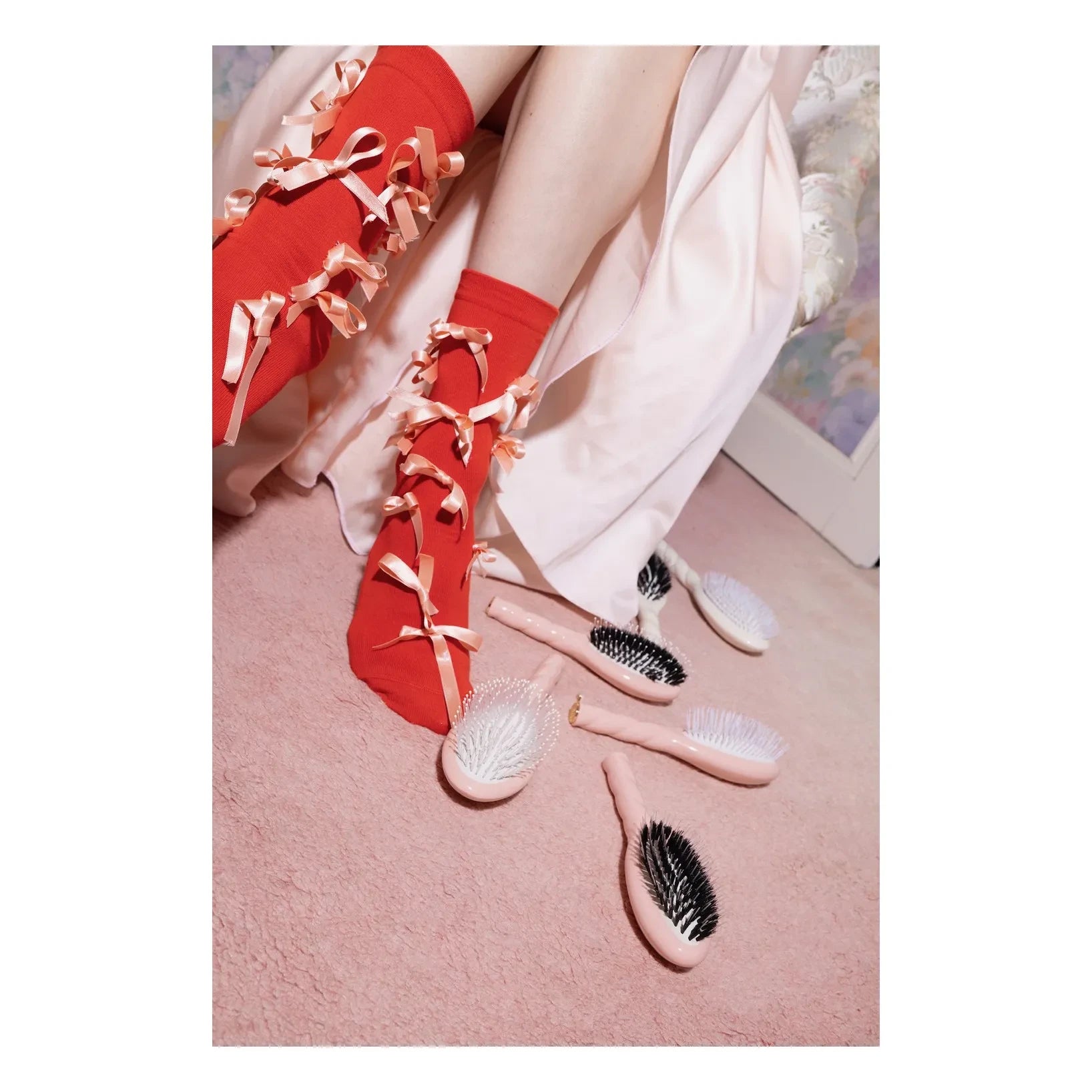 La Bonne Brosse - La Miracle Hair Brush No. 04 - Karıştıran ve Masaj Yapan | Toz pembe