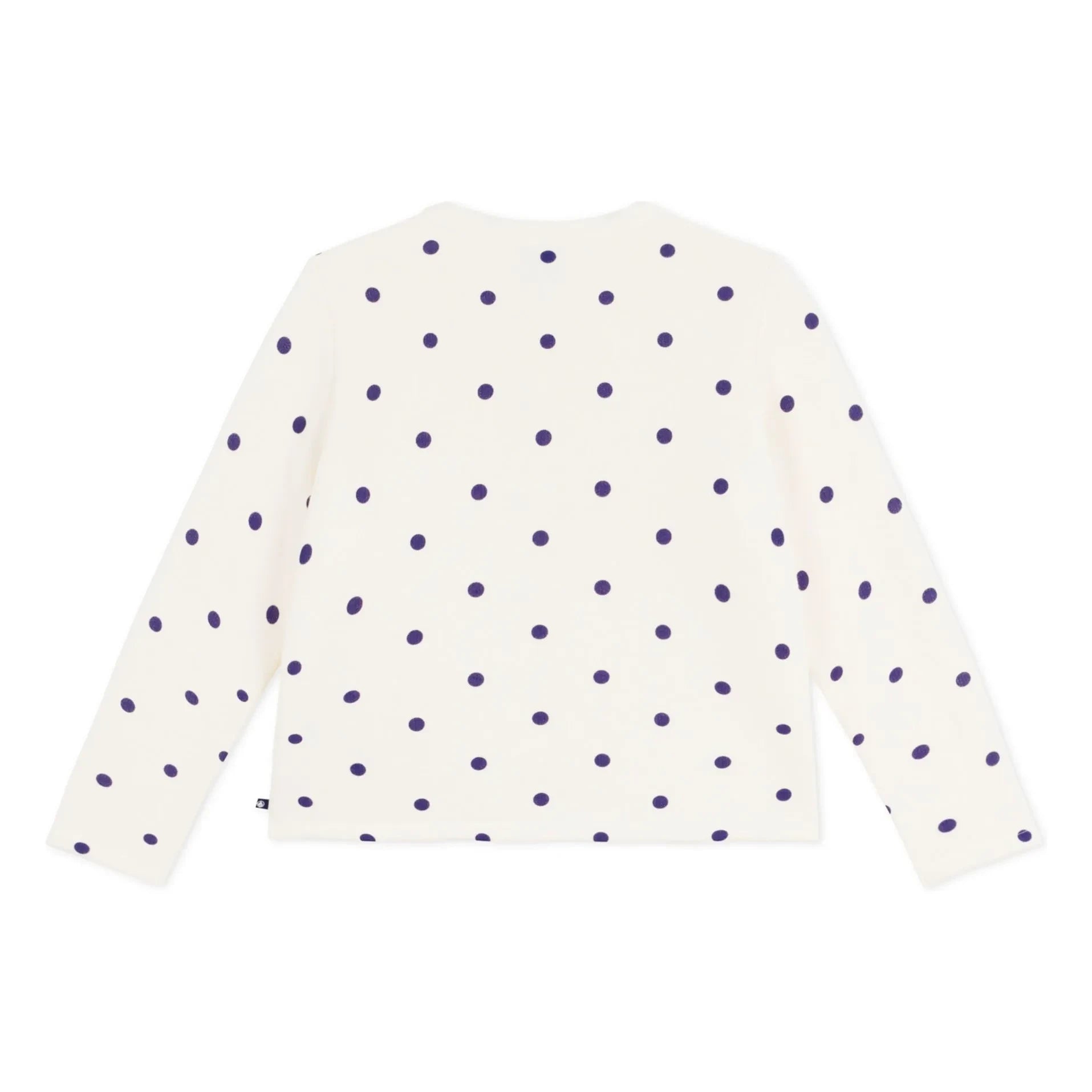 Petit Bateau - Molton Puantiyeli Hırka | Ekru