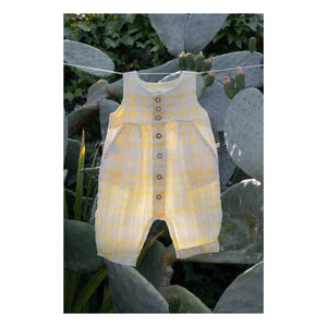 1+ in the family - Morera Linen Romper | Yellow
