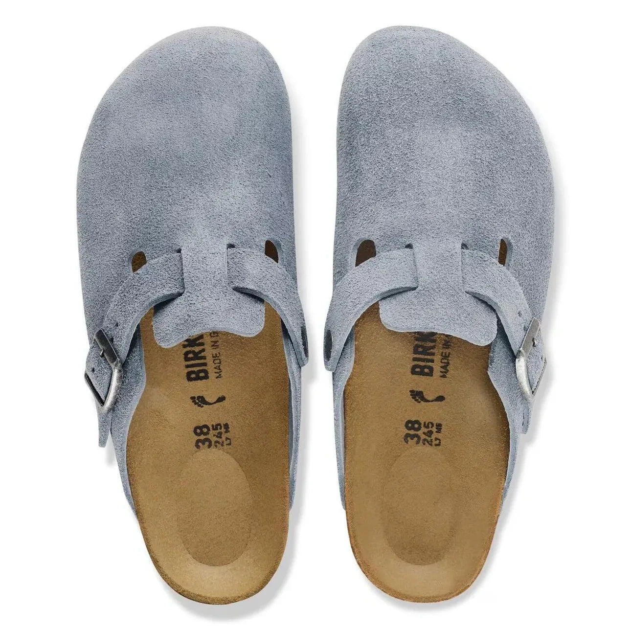 BIRKENSTOCK - Bostons Süet Terlikler | Mavi