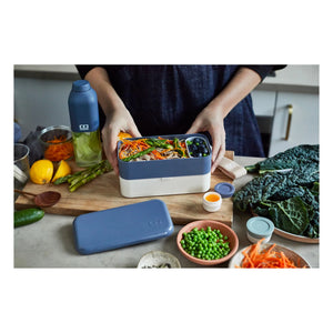 Monbento - MB Original Double Leakproof Compartment Bento | Blue