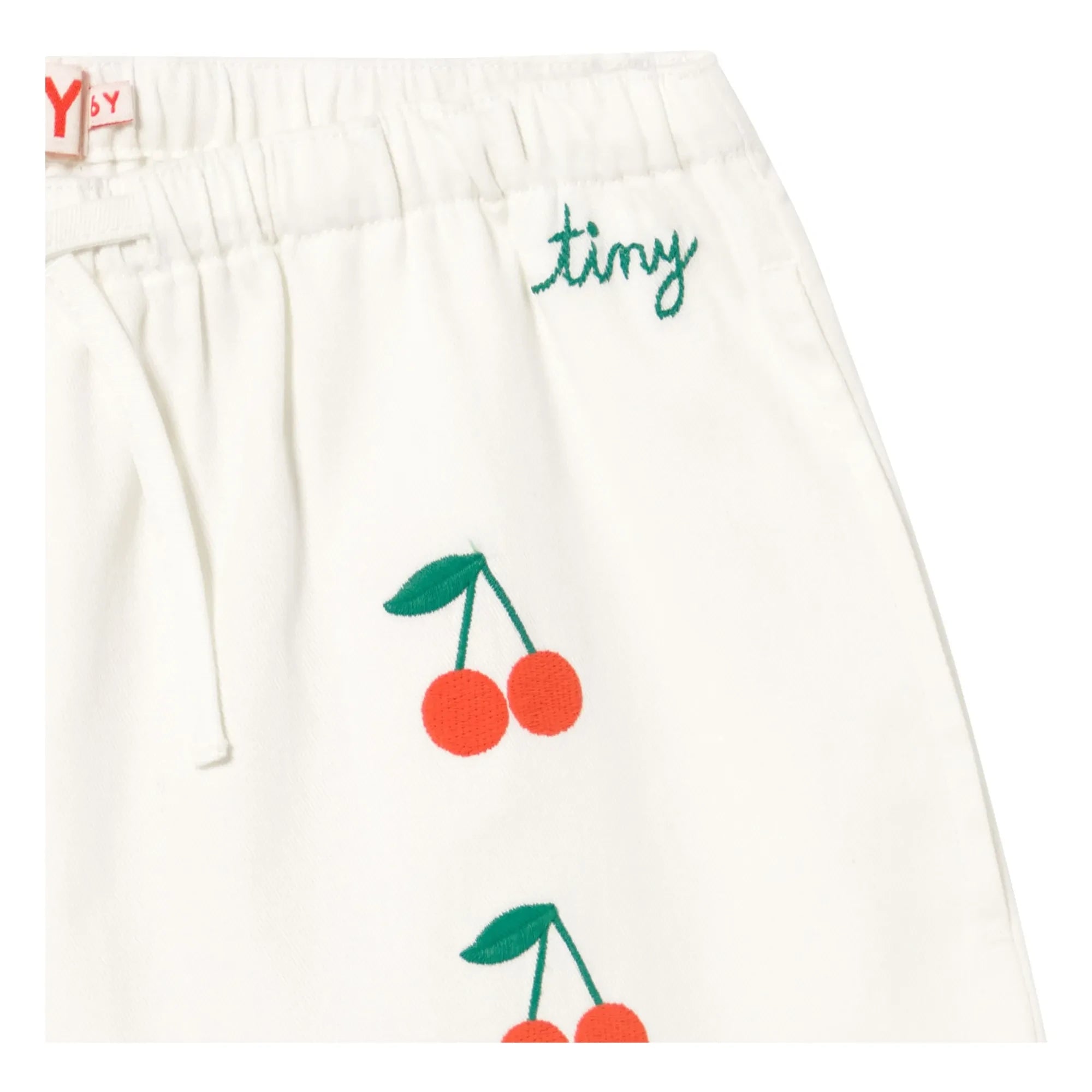 Tinycottons - Short Cherry Twill | White
