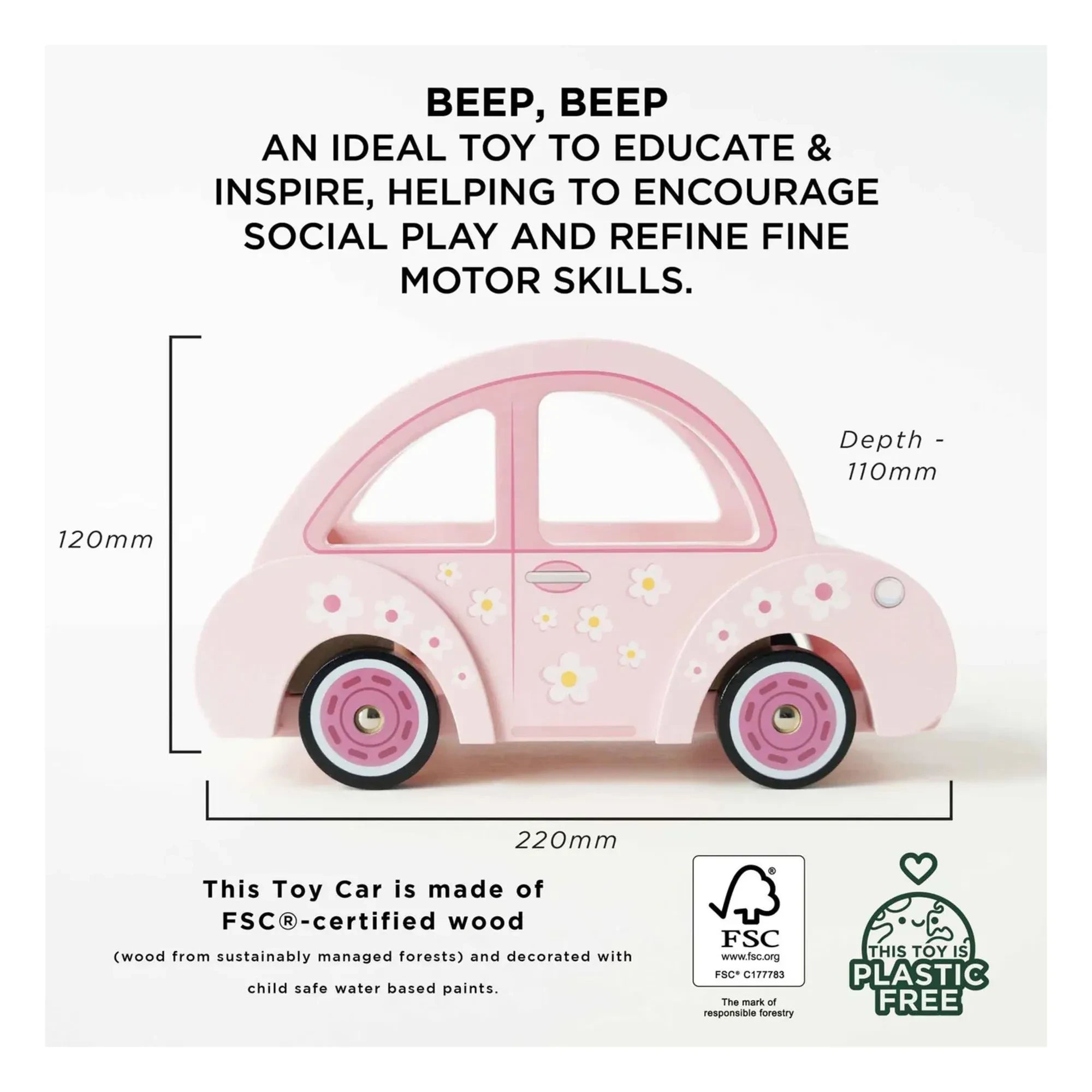 Le Toy Van - Sophie's Doll Araba | Pembe