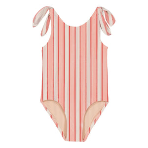 Studio Bohème - Roberta Striped Organic Cotton Swimsuit | Pink