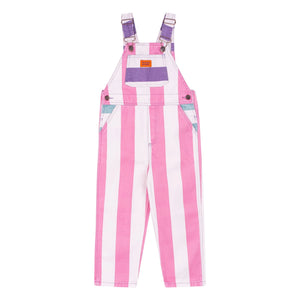 Favorite People - Amore Striped Overalls | Pink