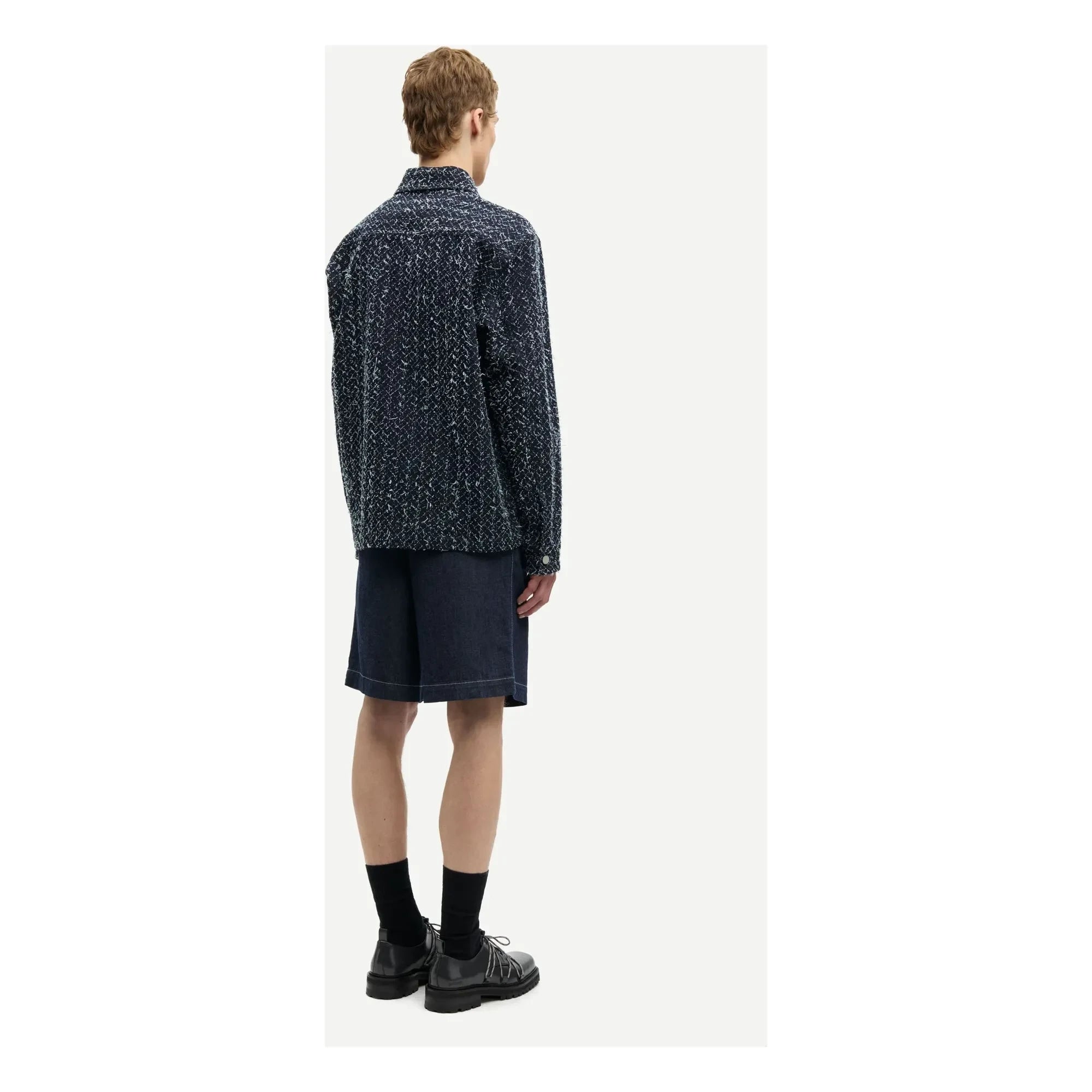 Samsoe Samsoe - Sacastor Baumwoll-Overshirt | Dunkelgrau