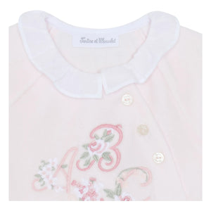 Tartine et Chocolat - ABC Pyjama mit Blumenmuster | Blassrosa