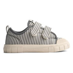Wheat - Bobbie Striped Velcro Sneakers | Gray