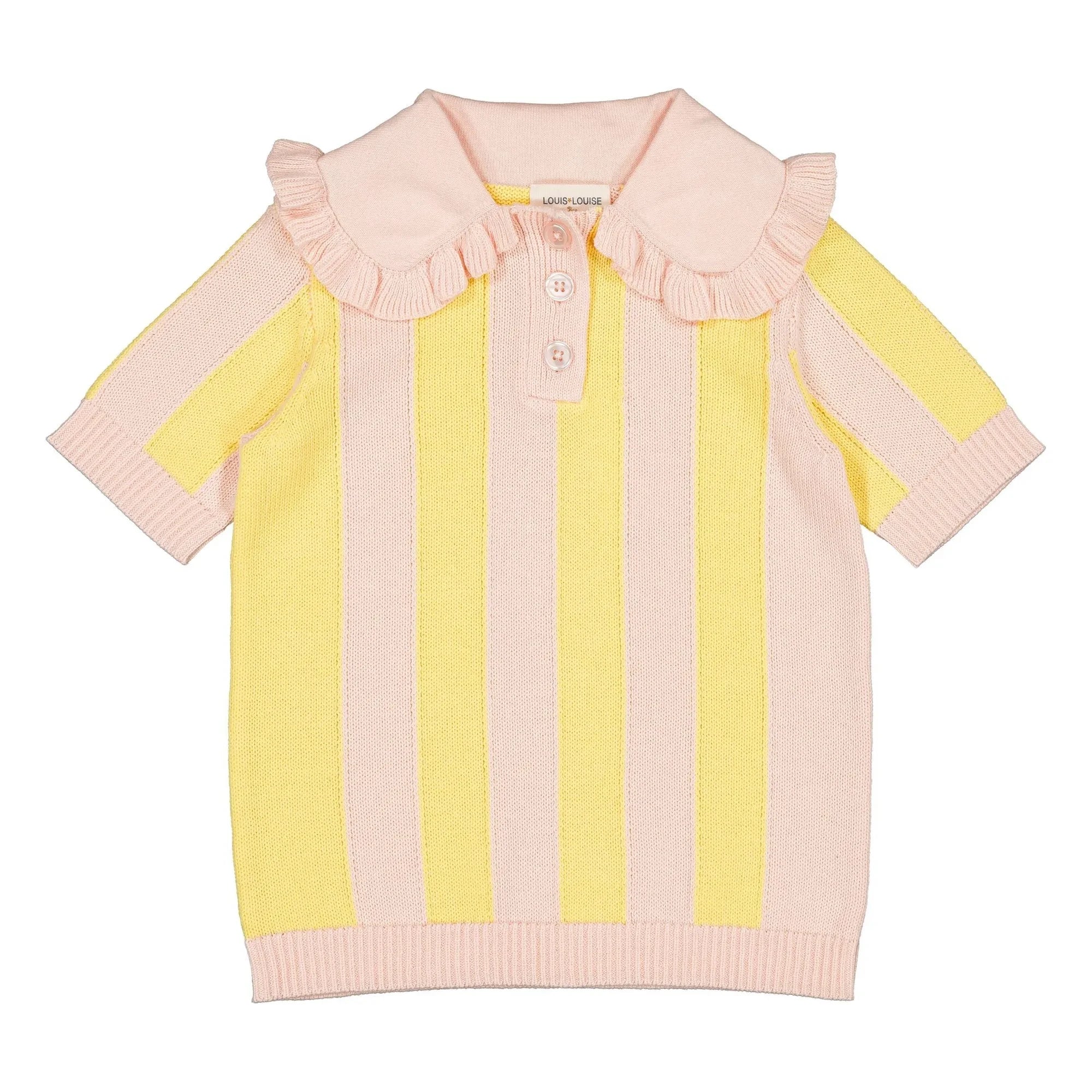 Louis Louise - Gestreiftes T-Shirt Paule | Gelb