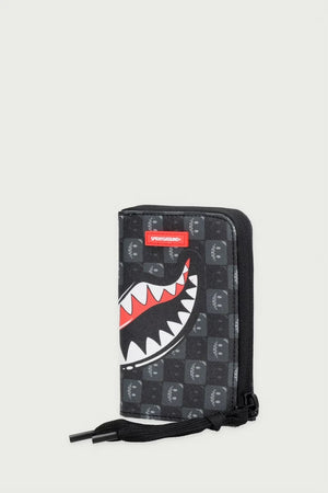 Sprayground - Haifische in Paris Graue Kunstleder Geldbörse 910W9315NSZ