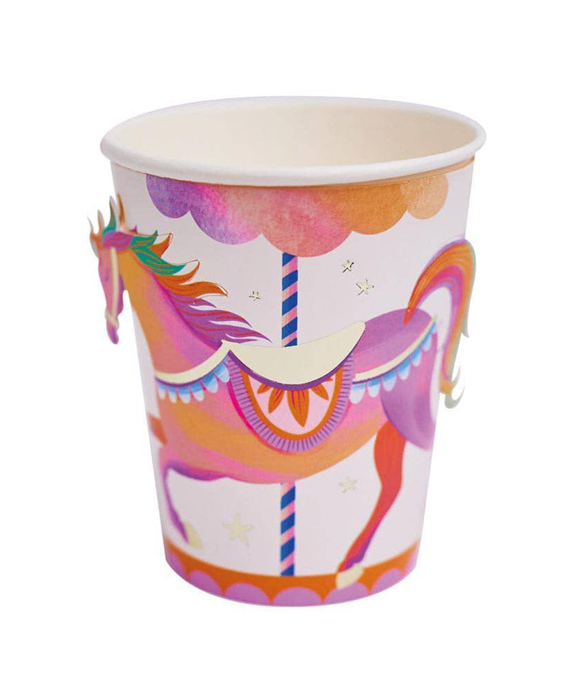 Party Pieces - Unicorn 8li Parti Karton Bardakları-Dinossi
