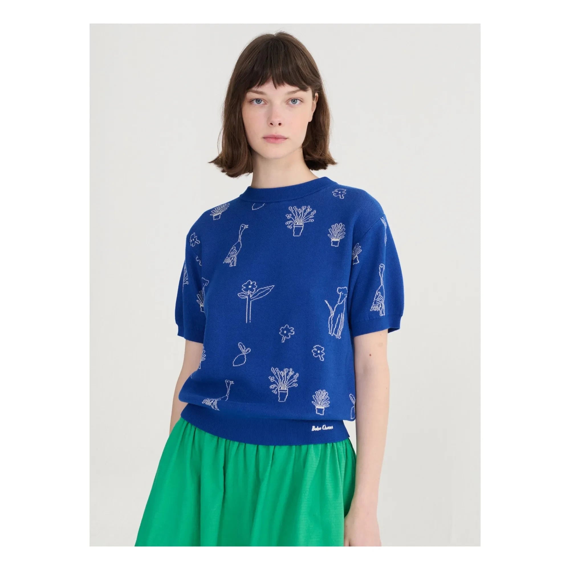 Bobo Choses - Summer Trip Organic Cotton Sweater | Blue