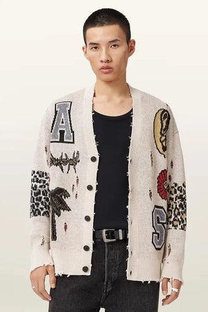 AllSaints Erkek Yün Karışımlı Yelek FOXX