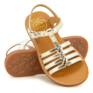 Pom d'Api - Plagette New Salomé sandaletler | Or