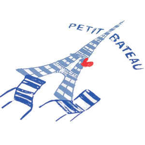 Petit Bateau - Eiffel Tower Organik Pamuk Bebek Tişört | Beyaz