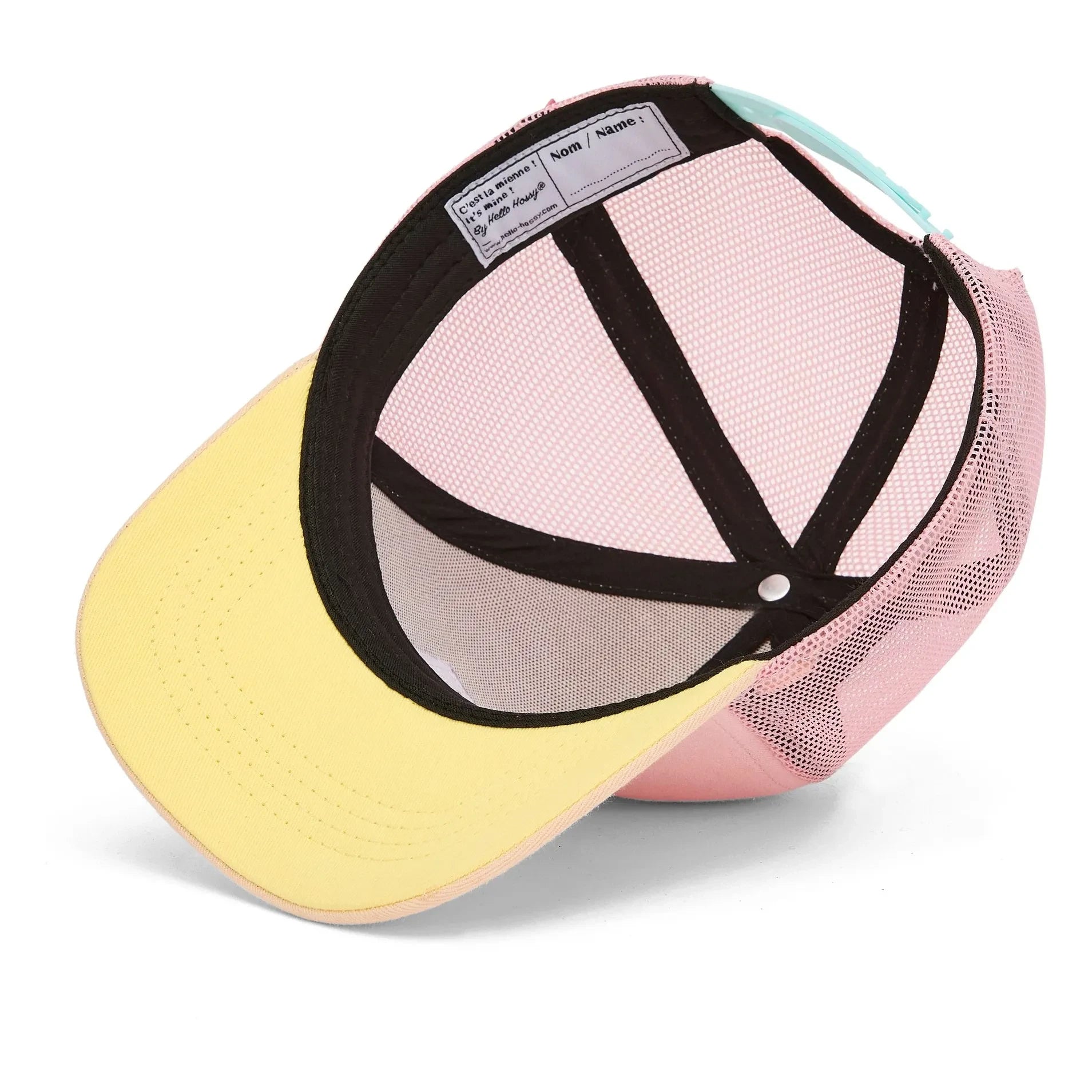 Hello Hossy - Trucker Mini Toz Pembe Kavisli Siperlikli Şapka | Toz pembe