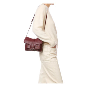 Jérôme Dreyfuss - Harry S Bag Chèvre Grainé | Dark Red