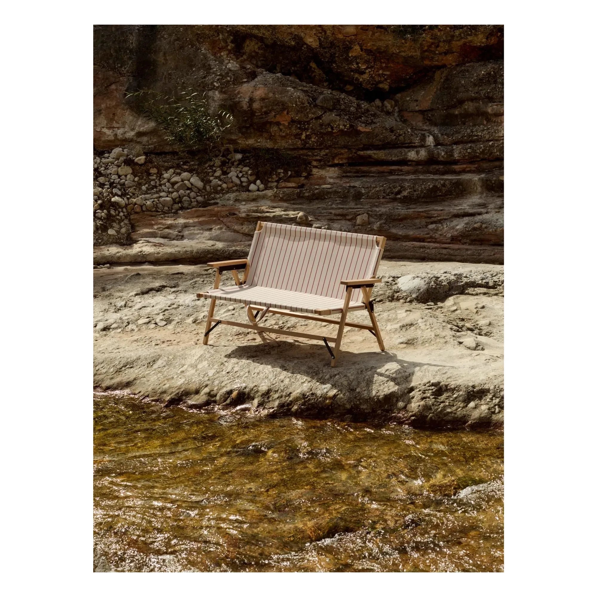 Hay - Outdoor Market katlanır bank, Jasper Morrison | Bej