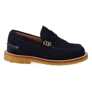 Angulus - Suede Loafers | Navy
