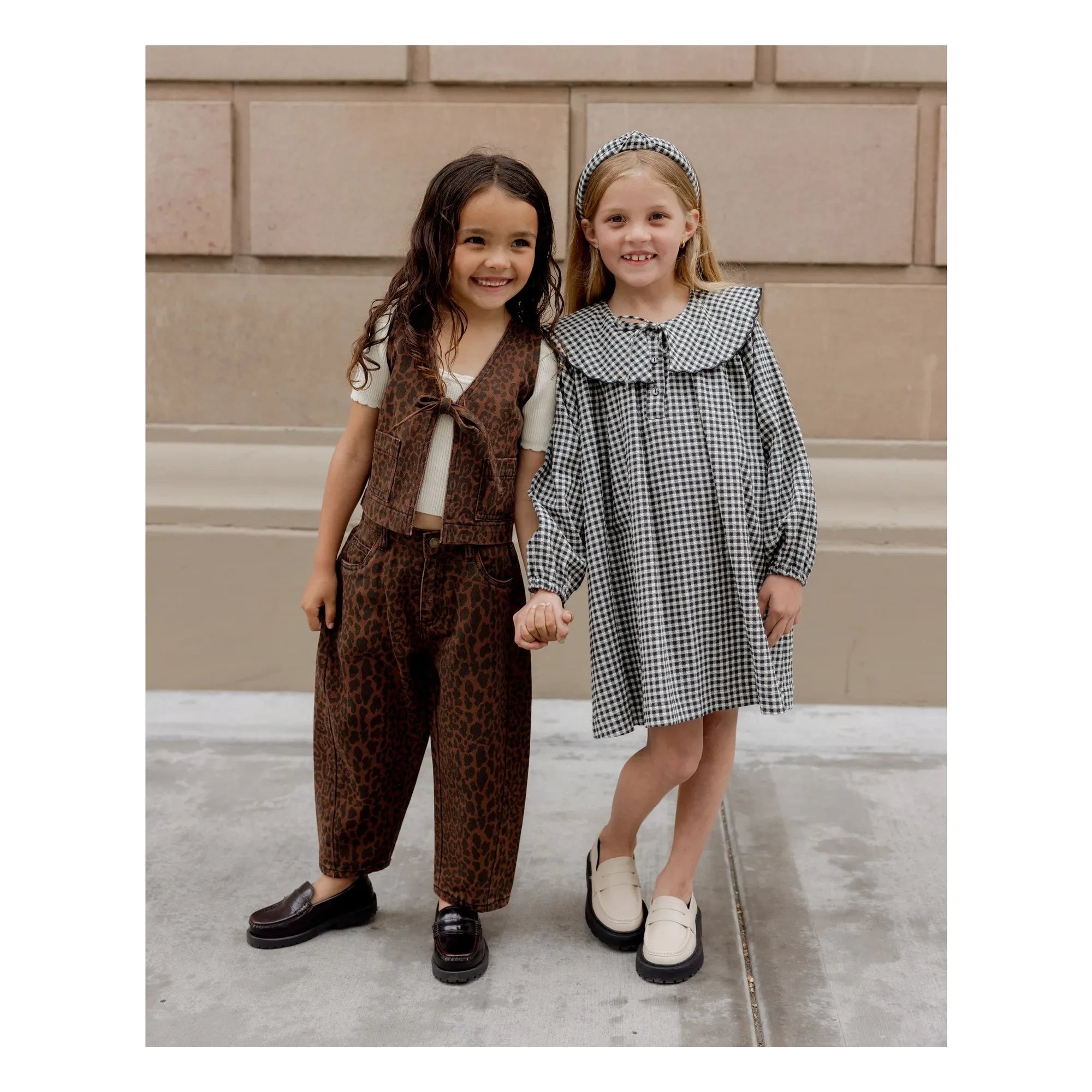 Rylee + Cru - Leopar Barrel Pantolon | Kahverengi