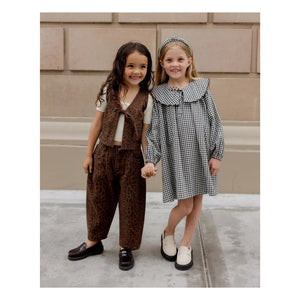 Rylee + Cru - Leopar Barrel Pantolon | Kahverengi