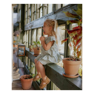 Fliink - Harper Bestickte Shorts | Hellgrau