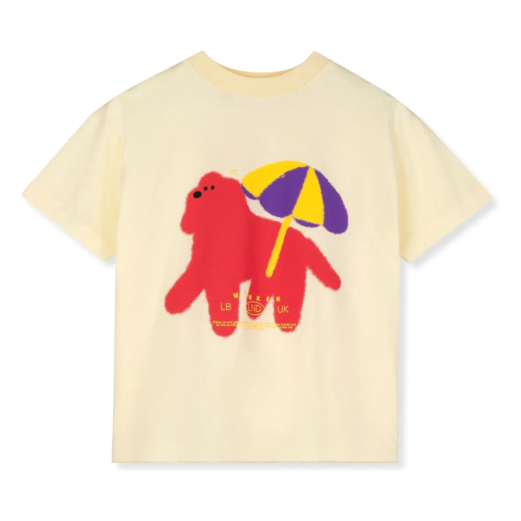 Wynken - Köpek T-shirt Organik Pamuk | Soluk sarı