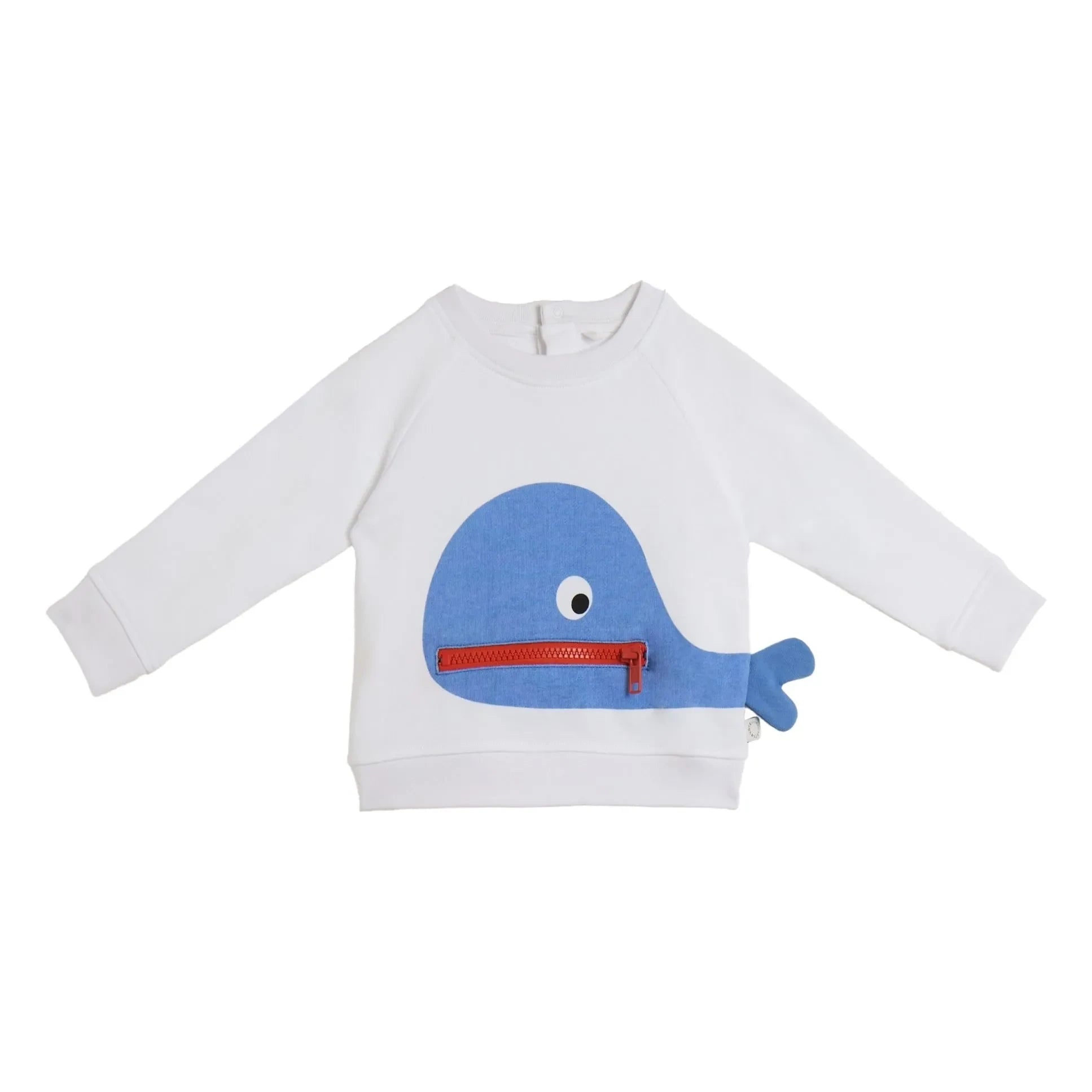 Stella McCartney Kids - Whale Zip Sweat | Beyaz