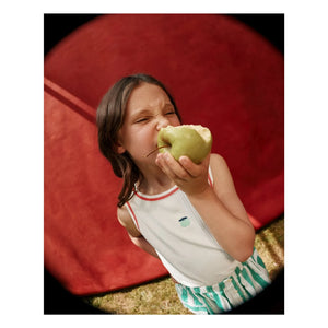 Goldie + Ace - Geripptes Trägerhemdchen Apple | Elfenbein