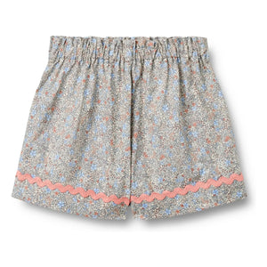 Wheat - Lace Silja Floral Organic Cotton Shorts | Light Blue