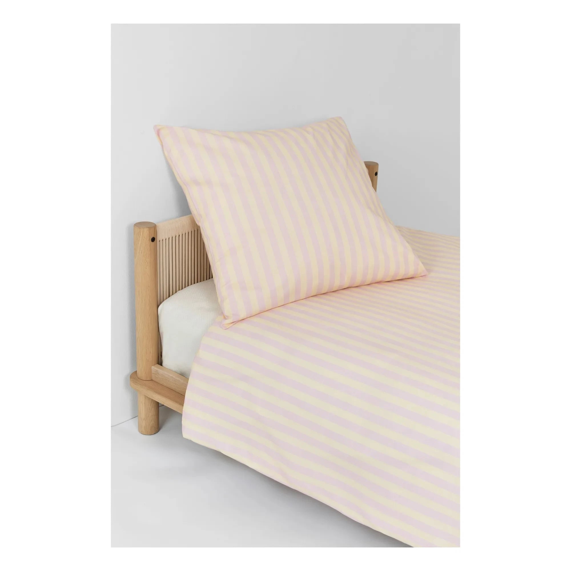 Nobodinoz - Sheldon Stripes Duvet Cover | Pink