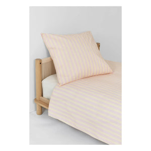 Nobodinoz - Bettbezug Sheldon Stripes | Rosa