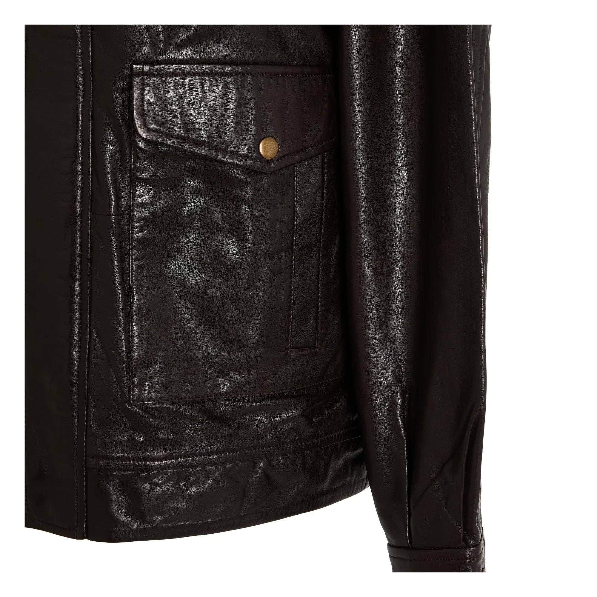 BELLEPIECE - Edgar Lederjacke | Braun