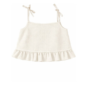 THE LiTTLE POETS - Rosalia Bio-Baumwoll Crop Top | Weiß