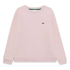Lacoste - Organik pamuk logolu sweatshirt | Soluk Pembe
