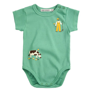 Bobo Choses - Organik Pamuklu Body Cow | Yeşil