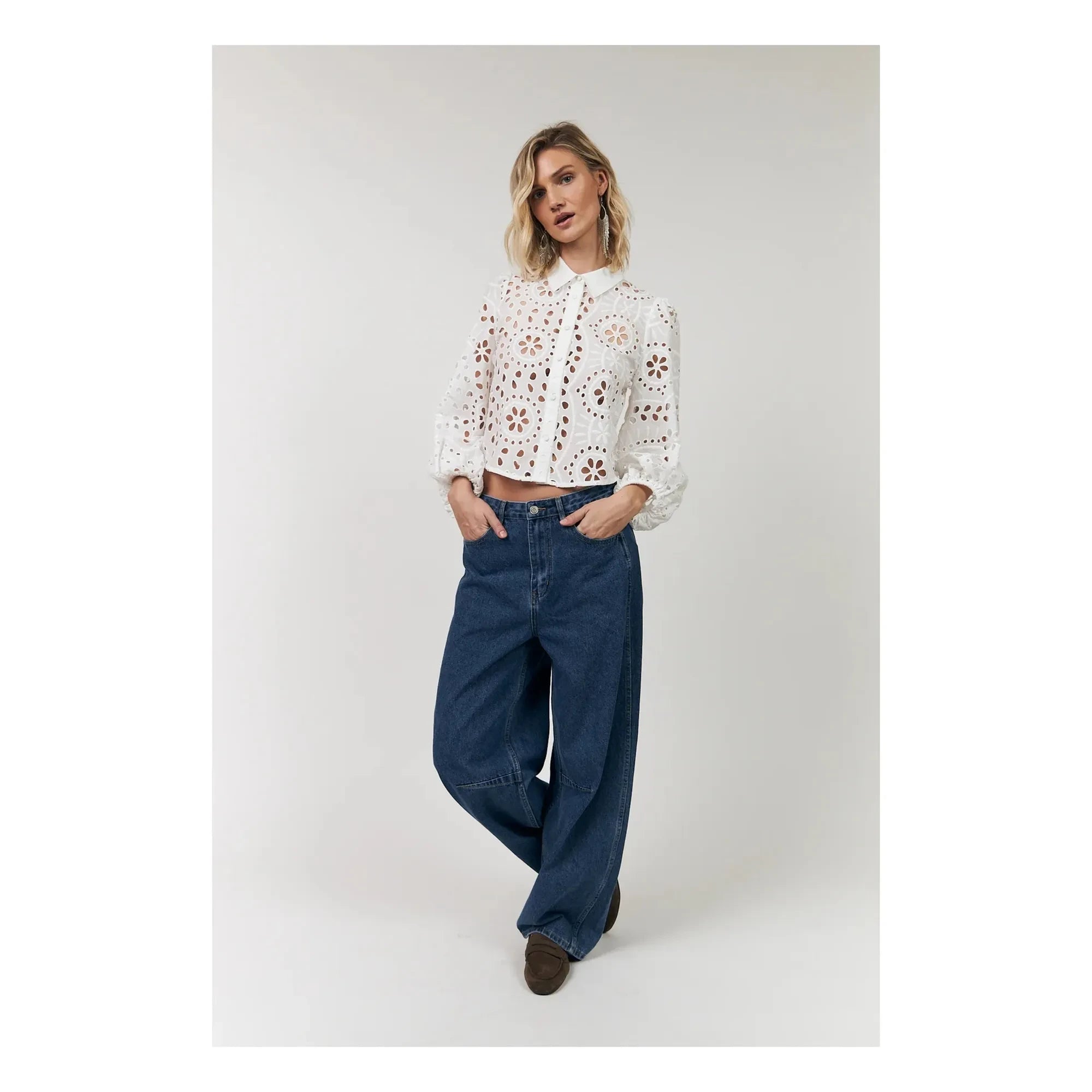 Lollys Laundry – Remy Baumwollhemd | Weiß