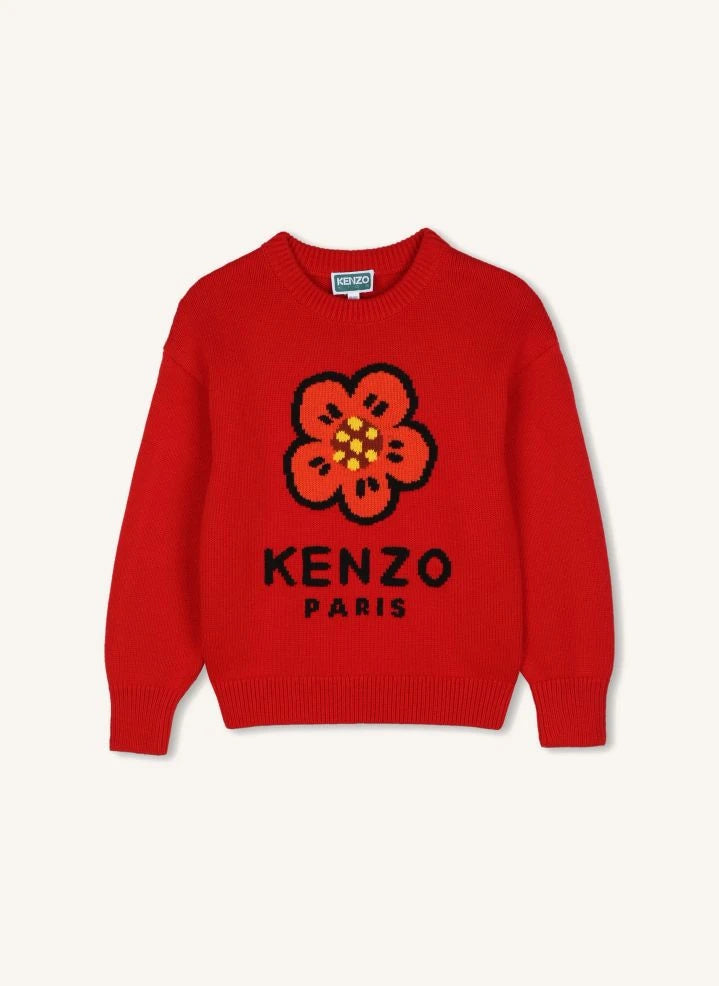 Kenzo - Kenzo Jakarlı Kazak | Kırmızı