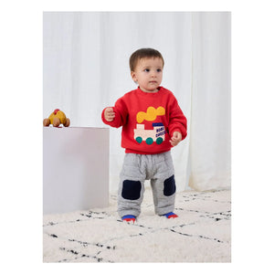 Bobo Choses - Sweat Train Organik pamuk | Kırmızı