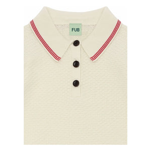 FUB - Piqué-Poloshirt aus Feinripp-Bio-Baumwolle | Ecru